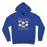 Morkie Dog Ho Ho Ho Merry Christmas Day Dad Mom Ugly Sweat Cool Gift Tall Hoodie