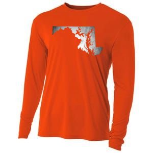 Maryland Duck Hunting Gift Cooling Performance Long Sleeve Crew