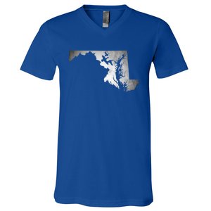 Maryland Duck Hunting Gift V-Neck T-Shirt