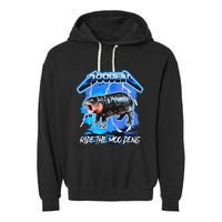Moo Deng Hippo Ride The Moo Deng Garment-Dyed Fleece Hoodie