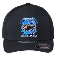 Moo Deng Hippo Ride The Moo Deng Flexfit Unipanel Trucker Cap