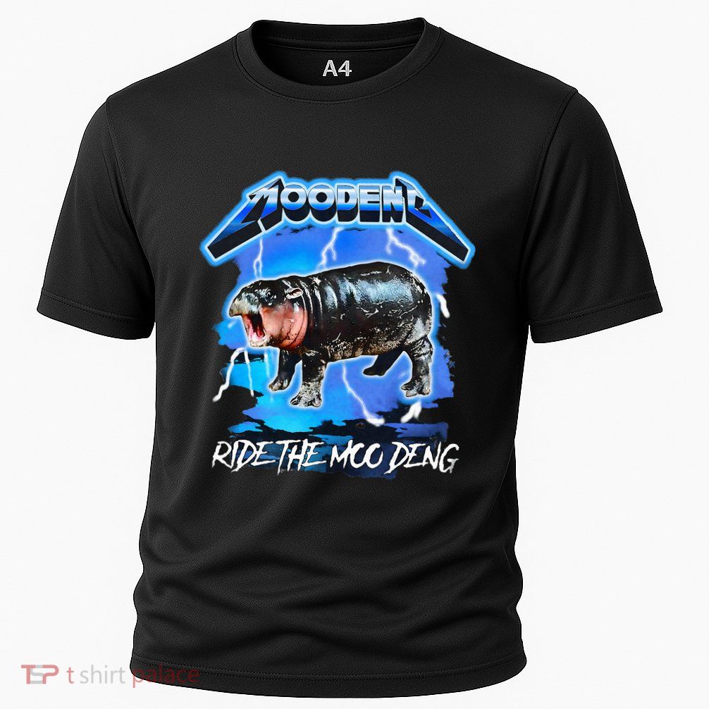 Moo Deng Hippo Ride The Moo Deng Cooling Performance Crew T-Shirt