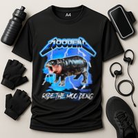 Moo Deng Hippo Ride The Moo Deng Cooling Performance Crew T-Shirt