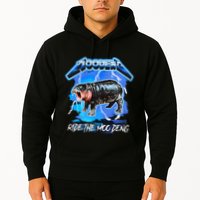 Moo Deng Hippo Ride The Moo Deng Hoodie