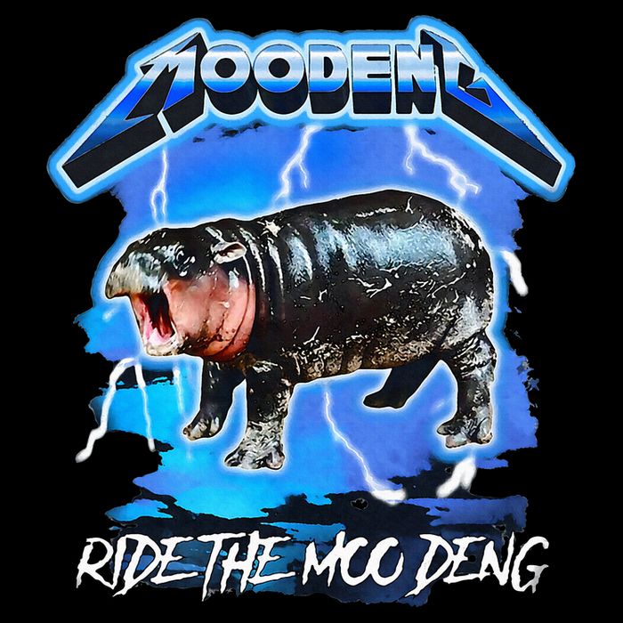 Moo Deng Hippo Ride The Moo Deng Sustainable Bucket Hat