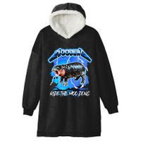 Moo Deng Hippo Ride The Moo Deng Hooded Wearable Blanket