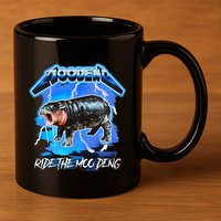 Moo Deng Hippo Ride The Moo Deng 11oz C Handle Ceramic Mug