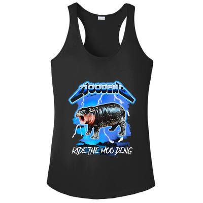 Moo Deng Hippo Ride The Moo Deng Ladies PosiCharge Competitor Racerback Tank