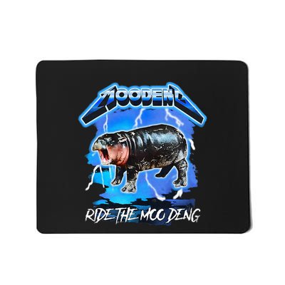 Moo Deng Hippo Ride The Moo Deng Mousepad