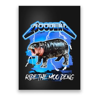 Moo Deng Hippo Ride The Moo Deng Poster
