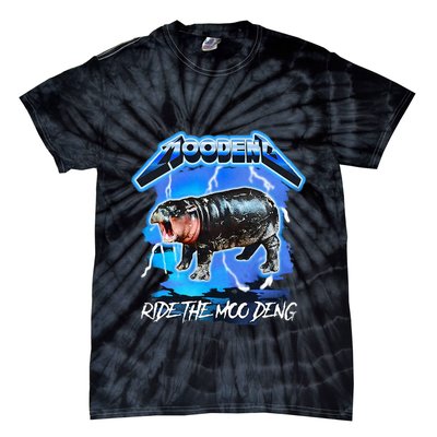 Moo Deng Hippo Ride The Moo Deng Tie-Dye T-Shirt
