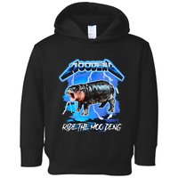 Moo Deng Hippo Ride The Moo Deng Toddler Hoodie