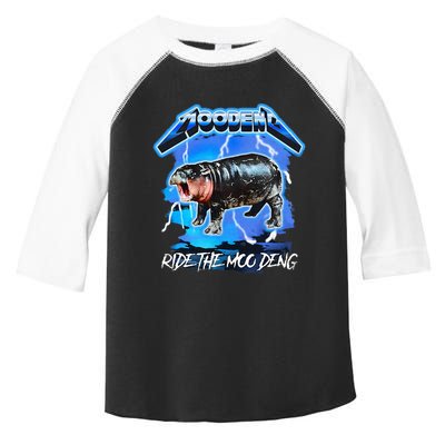 Moo Deng Hippo Ride The Moo Deng Toddler Fine Jersey T-Shirt
