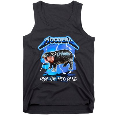 Moo Deng Hippo Ride The Moo Deng Tank Top