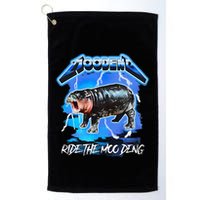 Moo Deng Hippo Ride The Moo Deng Golf Towel