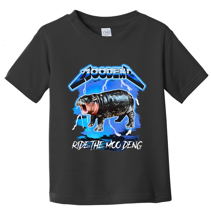 Moo Deng Hippo Ride The Moo Deng Toddler T-Shirt