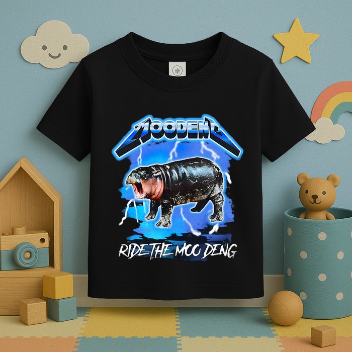 Moo Deng Hippo Ride The Moo Deng Toddler T-Shirt