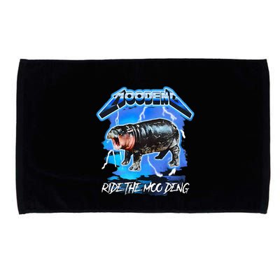 Moo Deng Hippo Ride The Moo Deng Microfiber Hand Towel