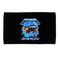 Moo Deng Hippo Ride The Moo Deng Microfiber Hand Towel