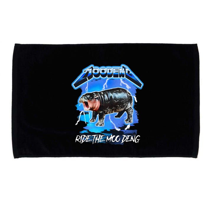 Moo Deng Hippo Ride The Moo Deng Microfiber Hand Towel