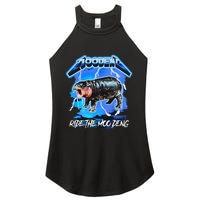 Moo Deng Hippo Ride The Moo Deng Women's Perfect Tri Rocker Tank