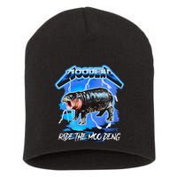 Moo Deng Hippo Ride The Moo Deng Short Acrylic Beanie