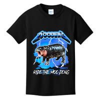 Moo Deng Hippo Ride The Moo Deng Kids T-Shirt
