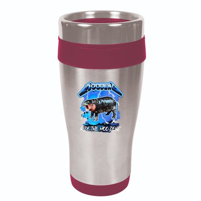 Moo Deng Hippo Ride The Moo Deng 16oz Travel Tumbler