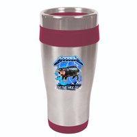 Moo Deng Hippo Ride The Moo Deng 16oz Travel Tumbler