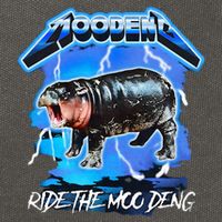 Moo Deng Hippo Ride The Moo Deng Cotton Canvas Backpack