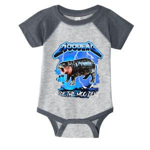 Moo Deng Hippo Ride The Moo Deng Infant Baby Jersey Bodysuit