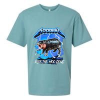 Moo Deng Hippo Ride The Moo Deng Sueded Cloud Jersey T-Shirt