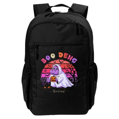 Moo Deng Hippo Baby Pygmy Hippopotamus Fun Halloween Daily Commute Backpack