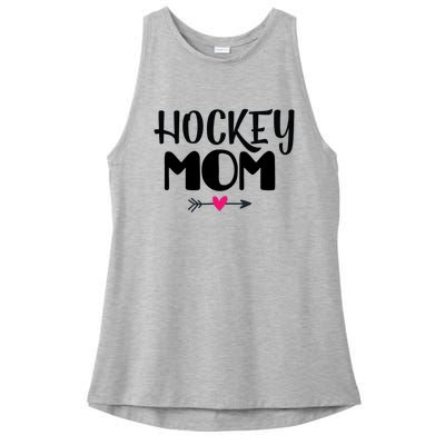 Mother's Day Hockey Mom Sport Fan Funny Gift Ladies PosiCharge Tri-Blend Wicking Tank