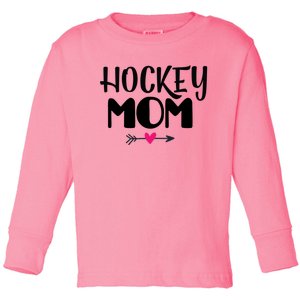 Mother's Day Hockey Mom Sport Fan Funny Gift Toddler Long Sleeve Shirt