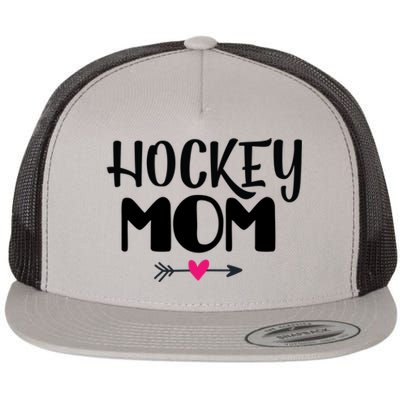 Mother's Day Hockey Mom Sport Fan Funny Gift Flat Bill Trucker Hat