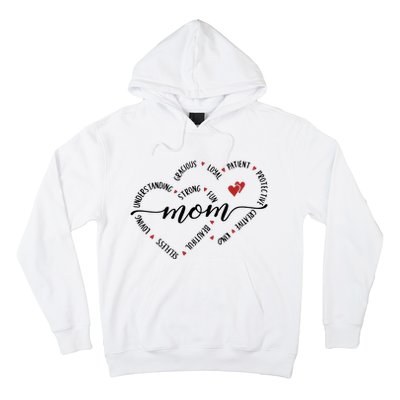 Mom Duel Heart Strong Kind Mom Gift For Happy Mother's Day Hoodie