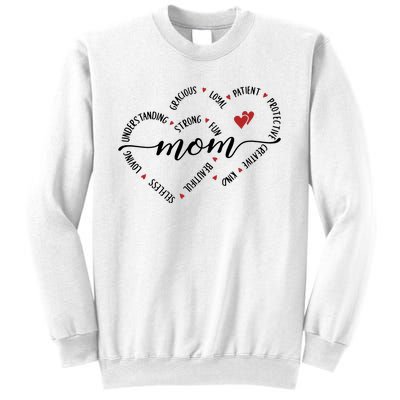 Mom Duel Heart Strong Kind Mom Gift For Happy Mother's Day Sweatshirt