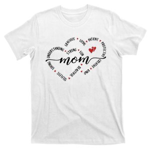 Mom Duel Heart Strong Kind Mom Gift For Happy Mother's Day T-Shirt