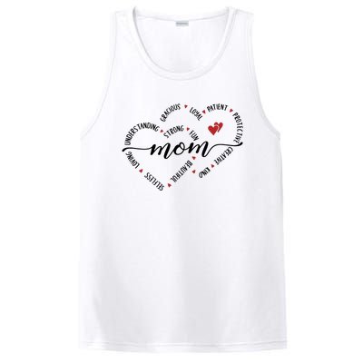 Mom Duel Heart Strong Kind Mom Gift For Happy Mother's Day PosiCharge Competitor Tank