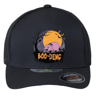 Moo Deng Halloween Boo Deng Halloween Flexfit Unipanel Trucker Cap