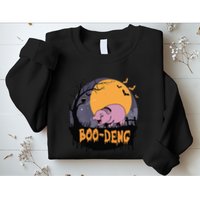 Moo Deng Halloween Boo Deng Halloween Sweatshirt