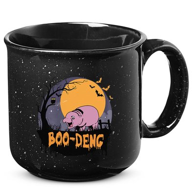 Moo Deng Halloween Boo Deng Halloween 15oz Campfire Ceramic Mug