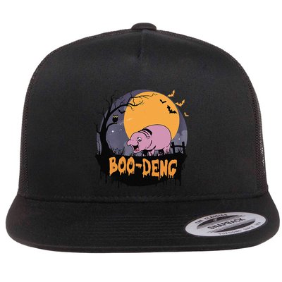 Moo Deng Halloween Boo Deng Halloween Flatbill Hat