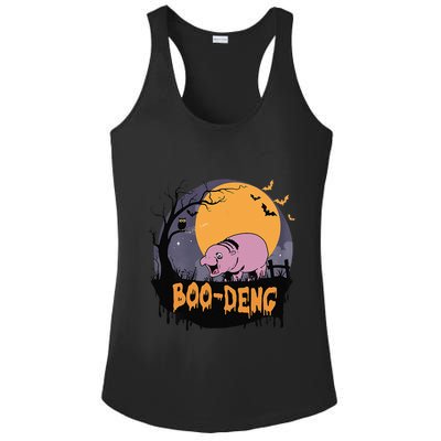 Moo Deng Halloween Boo Deng Halloween Ladies PosiCharge Competitor Racerback Tank