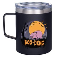 Moo Deng Halloween Boo Deng Halloween 12oz Stainless Steel Coffee Mug