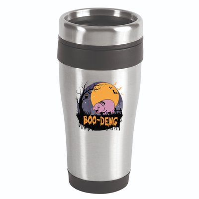 Moo Deng Halloween Boo Deng Halloween 16oz Travel Tumbler