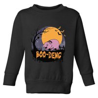 Moo Deng Halloween Boo Deng Halloween Toddler Sweatshirt