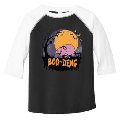 Moo Deng Halloween Boo Deng Halloween Toddler Fine Jersey T-Shirt