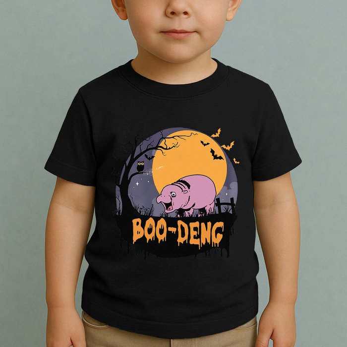 Moo Deng Halloween Boo Deng Halloween Toddler T-Shirt
